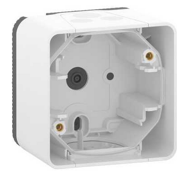 Schneider Electric Mureva Styl  Белый Бокс одинарный для накладного монтажа IP55 MUR39911