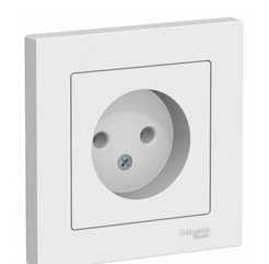 Schneider Electric AtlasDesign  Белый  Розетка без заземляющих контактов 16А, в сборе ATN000140