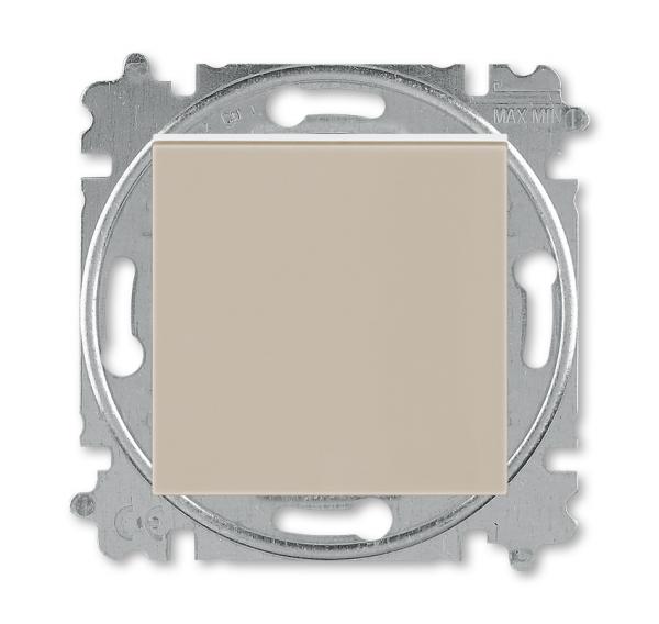 ABB  Levit  Кофе макиато/Белый Выключатель 1-клавишный 2CHH590145A6018