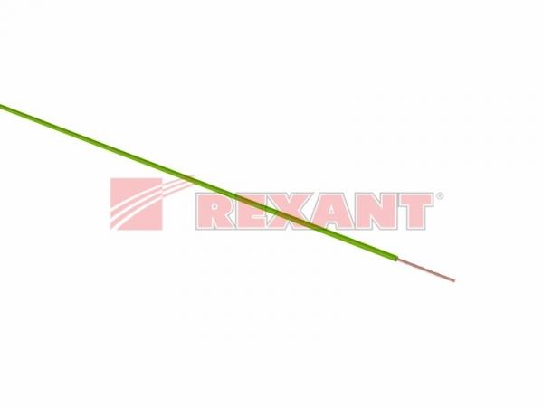 Провод ПГВА 1х0.75 мм² (бухта 100 м) зеленый REXANT 01-6503
