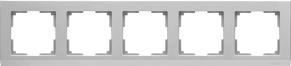 Werkel  Stark Серебро Рамка 5-местная WL04-Frame-05 a031806