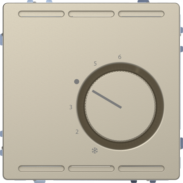 Schneider Electric  MERTEN  D-Life  Сахара  Терморегулятор с центральной платой с переключающим контактом 24В MTN5763-6033