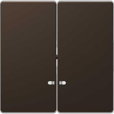 Schneider Electric  MERTEN  D-Life  Мокко  Клавиша 2-местная с линзой для LED модуля MTN3420-6052