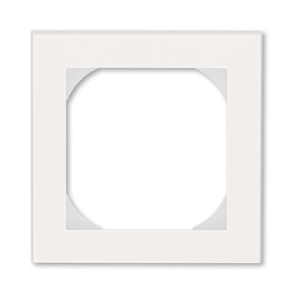 ABB  Levit  Жемчуг/Ледяной Рамка 1-местная 55х55 (для механизмов BJE), 2CHH015510A4068