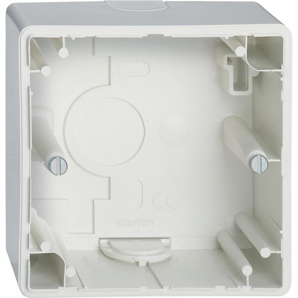 Schneider Electric Merten  Белый  Коробка д/наружн. монтажа 1-местная MTN512119