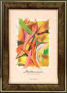 Фоторамка Emafyl 15 282 (104) 21х30, тёмный орех с 2-мя золотистыми полосками