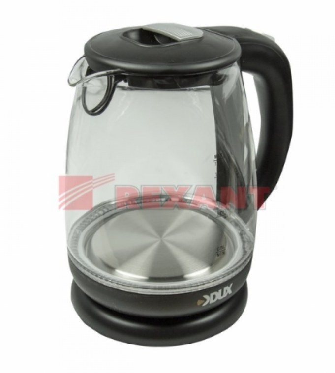 Чайник электрический DX-1258B 1,7л/2200Вт, пластик/стекло 60-0708