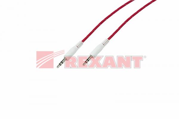 Аудио кабель AUX 3,5 мм 1м красный REXANT 18-4076-9 18-4076-9