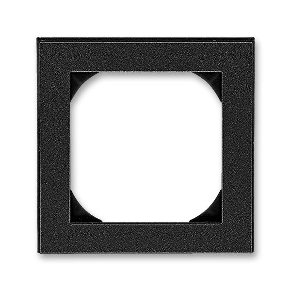 ABB  Levit  Антрацит/Дымчатый чёрный Рамка 1-местная 55х55 (для механизмов BJE), 2CHH015510A4063