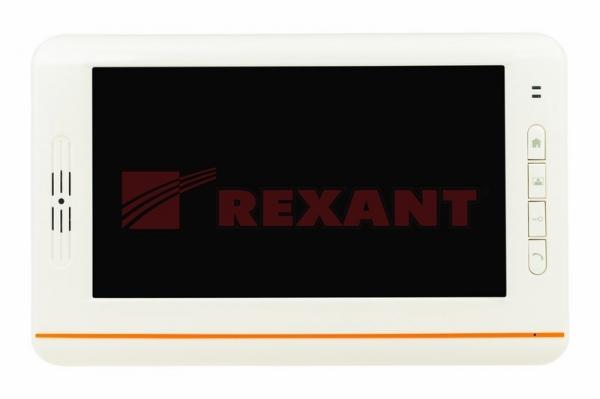 Цветной монитор  видеодомофона с экраном 7", цвет белый REXANT