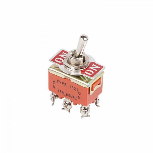 Тумблер 250V 15А (6c) ON-ON двухполюсный  (KN-202)  REXANT 36-4131
