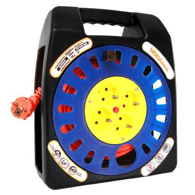 Удлинитель в закрыт. корпусе 4х40м с заземл. 10А IP20 У16-012 термо ПВС 3х1 защ. шторки UNIVersal 1675