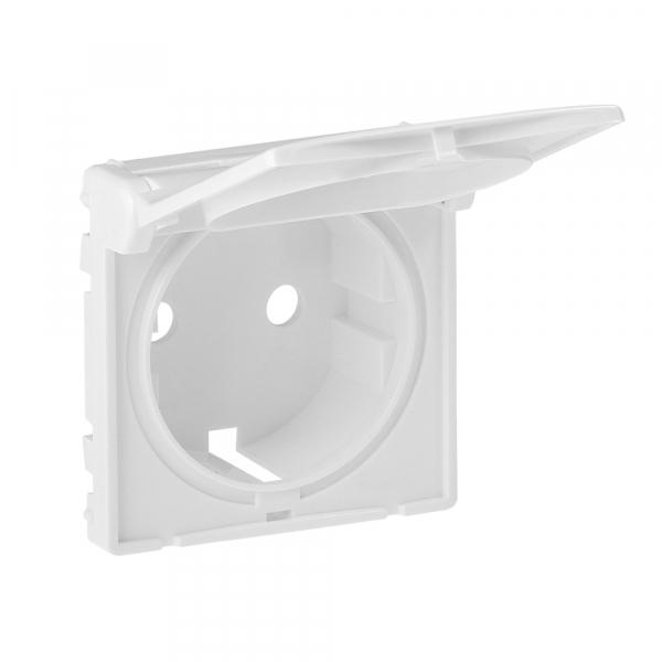 Legrand  Valena  LIFE  Белая Лицевая Панель Розетки 2К+З c крышкой 754840