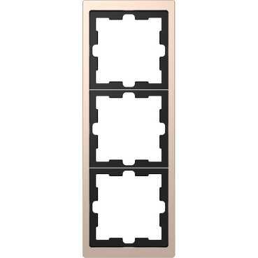 Schneider Electric  MERTEN  D-Life  Шампань  Рамка 3-местная MTN4030-6551