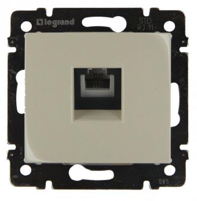 Legrand Valena  Слоновая Кость Розетка механизм телефонная 1-местная RJ11 /774338