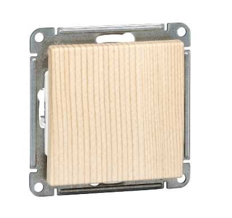 Schneider Electric  Wessen59  Сосна  Переключатель 1-клавишный 10АХ, механизм VS610-156-7-86 W59