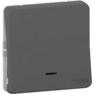 Schneider Electric Mureva Styl  Антрацит Переключатель механизм с подсветкой IP55 MUR35025