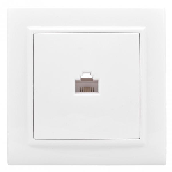 EKF  Минск  Белый Розетка RJ-45 1-местная скрытая установка ERK01-035-10