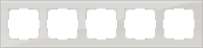 Werkel  Favorit Дымчатый Рамка 5-местная стекло WL01-Frame-05 a030789