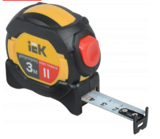 Рулетка измерительная Professional 3м IEK
