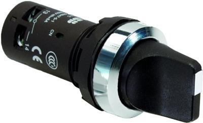 ABB Переключатель 2-х поз. черный C2SS2-30B-11 1 НО+1НЗ (90гр.) с фиксацией /1SFA619201R3076/