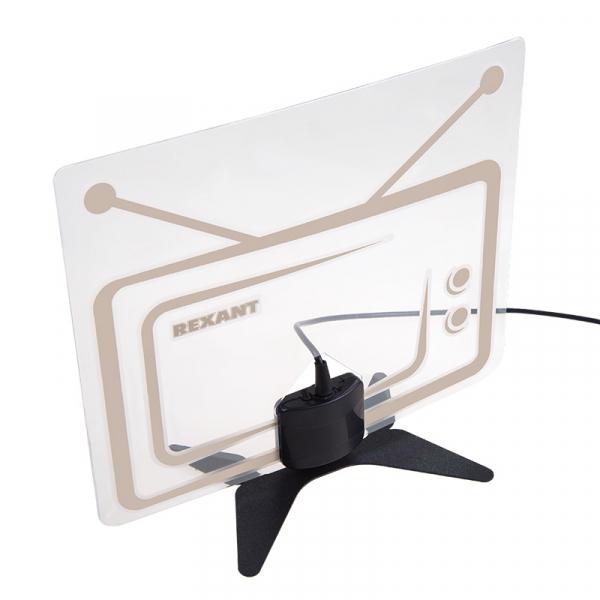 Антенна комнатная "АКТИВНАЯ" для цифрового телевидения DVB-T2 REXANT Ag-719 (с USB) 34-0719