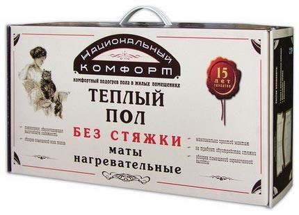 Теплолюкс Комплект теплых полов Национальный комфорт тНК-1420-9,50 без регулятора (одножильный мат, 9,5 кв.м, 1420 Вт)