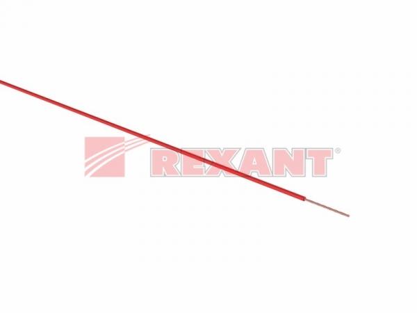 Провод ПГВА 1х0.75 мм² (бухта 100 м) красный REXANT 01-6504