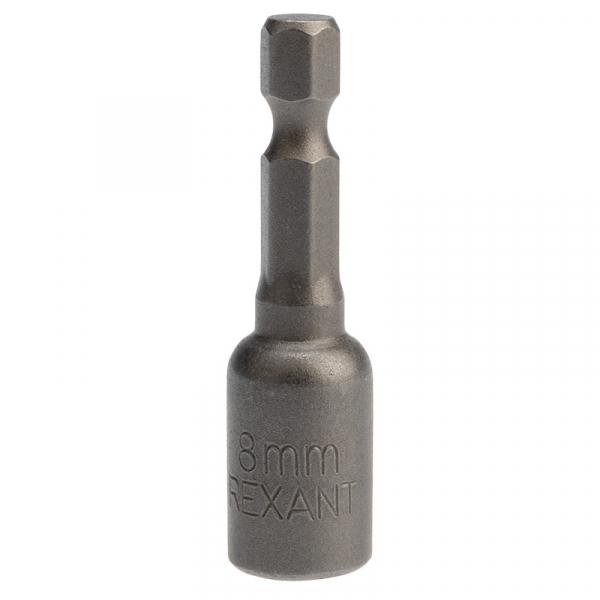 Ключ-насадка 1/4" магнитный 8х48 мм (упак. 1 шт.) REXANT 92-0401-1