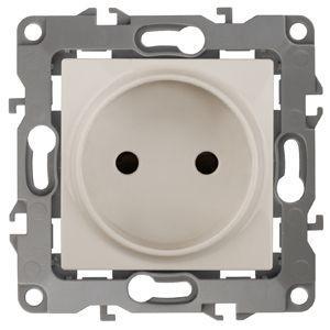 Розетка 1-м СП Эра12 12-2105-02 16А IP20 16AX 250В 2P механизм сл. кость Эра Б0018255