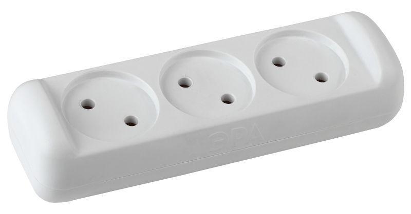 Колодка удлинителя 3-м без заземл. KX-3 Эра Б0028331