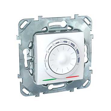 Schneider Electric Unica  Белый  Термостат электронный теплого пола 10А с датчиком IP20 скрытая установка MGU5.503.18ZD