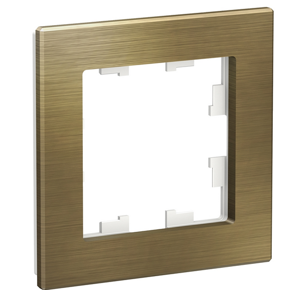Schneider Electric AtlasDesign NATURE  Металл Латунь  Рамка 1-местная ATN312201
