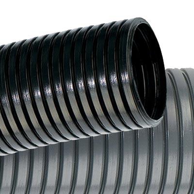 Труба гофрированная DN12мм, ПВ-2, D внутренний 12,2 мм, D наружный 15,8 мм, полиамид 6, цвет чёрный, с протяжкой DKC PA611216F2