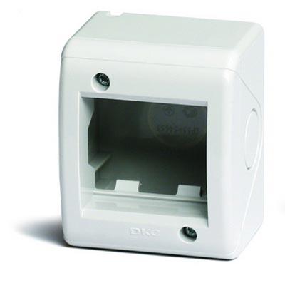 Коробка модульная, настенная, для ЭУИIP40, 2 модуля  цвет серый RAL 7035 DKC  VIVA   54640