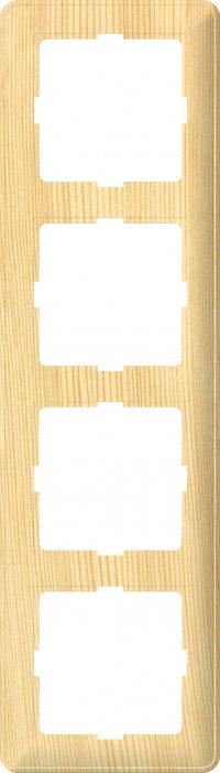 Schneider Electric  Wessen59  Сосна  Рамка 4-местная скрытая установка KD-4-78