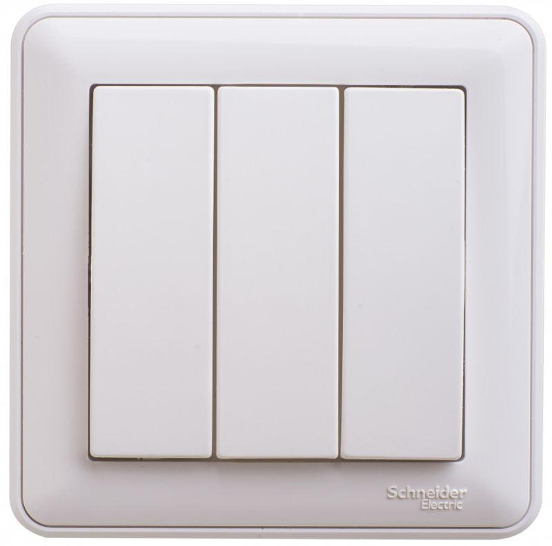 Выключатель 3-кл. СП W59 10А IP20 10AX в сборе бел. SchE VS0510-351-18