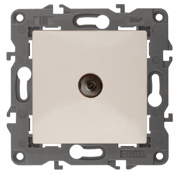 ЭРА  Elegance  Слоновая Кость  Розетка TV проходная IP20 14-3102-02